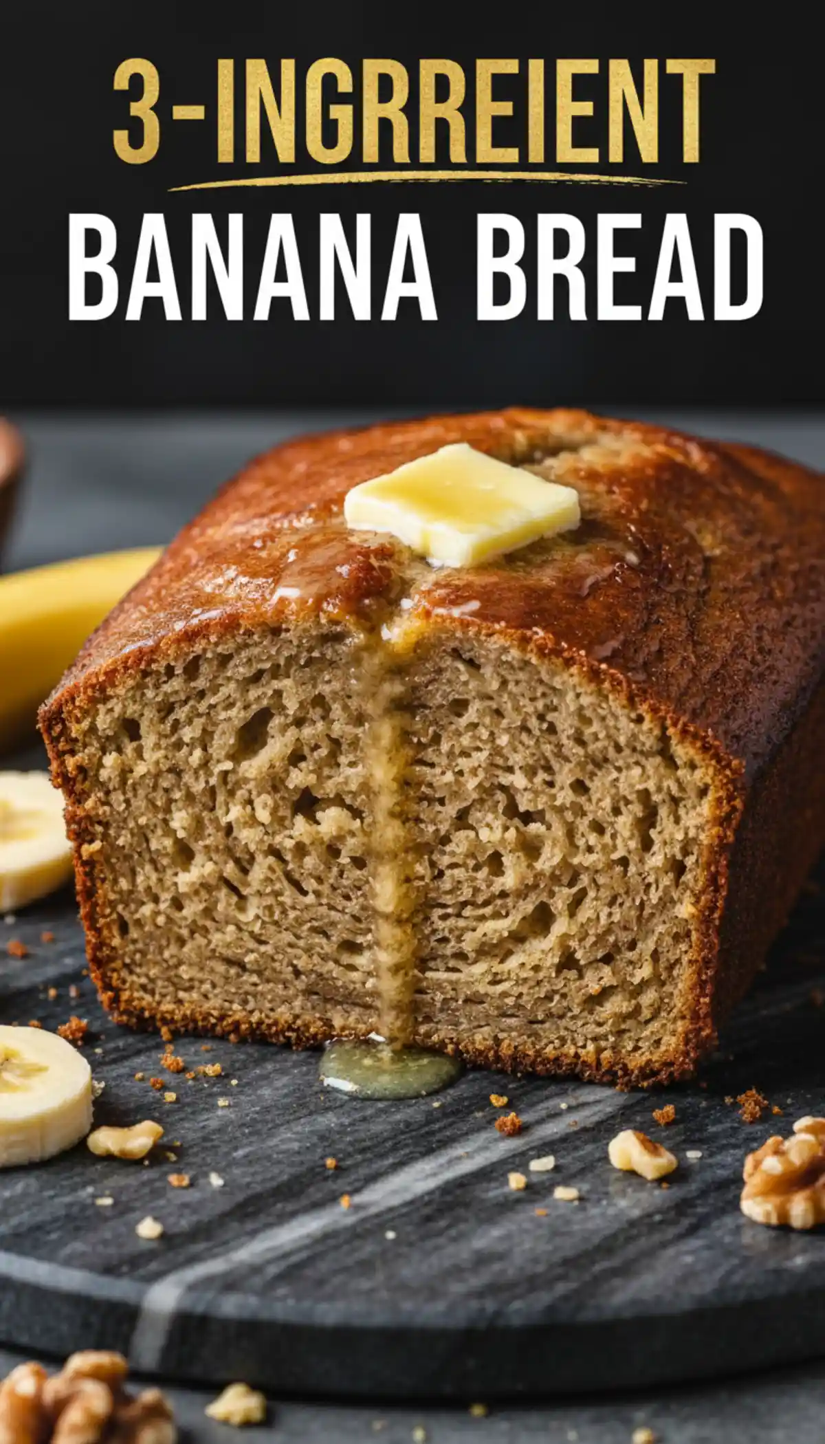 Photo de : Beginner Proof 3 Ingredient Banana Bread