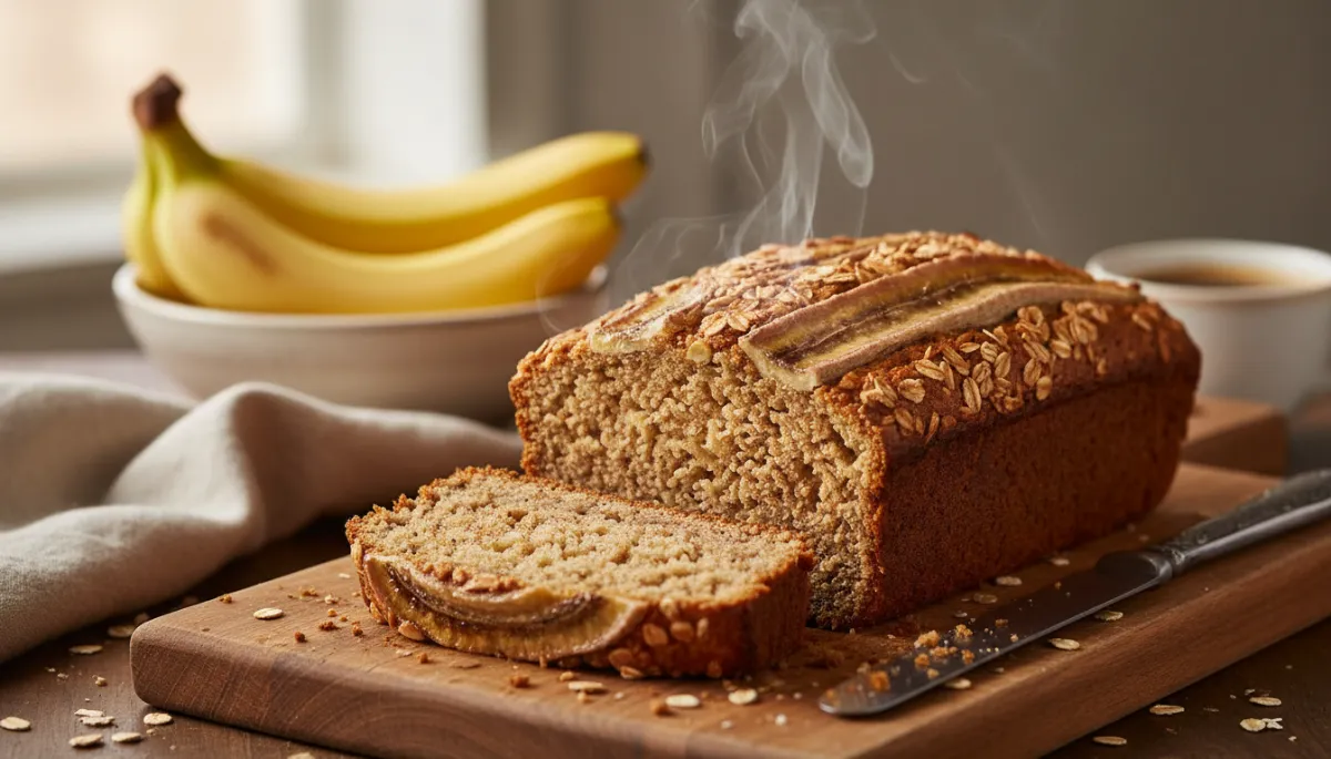 Photo de : No Flour Healthy Oatmeal Banana Bread