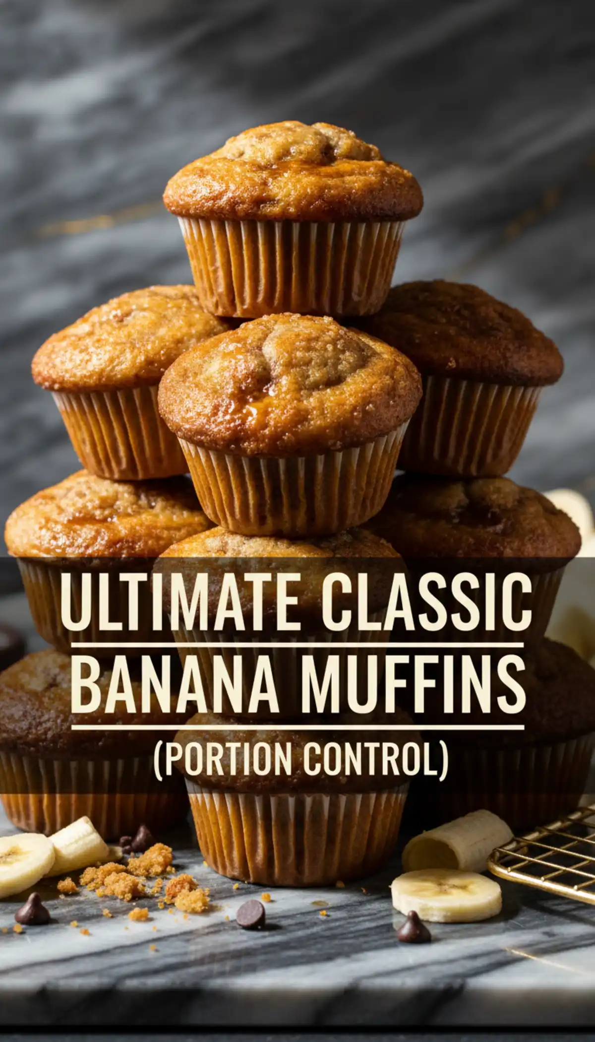 Photo de : The Ultimate Classic Banana Muffins (Portion Control)