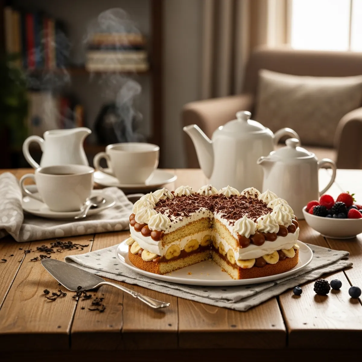 Banoffee Pie Inspired Layer Cake