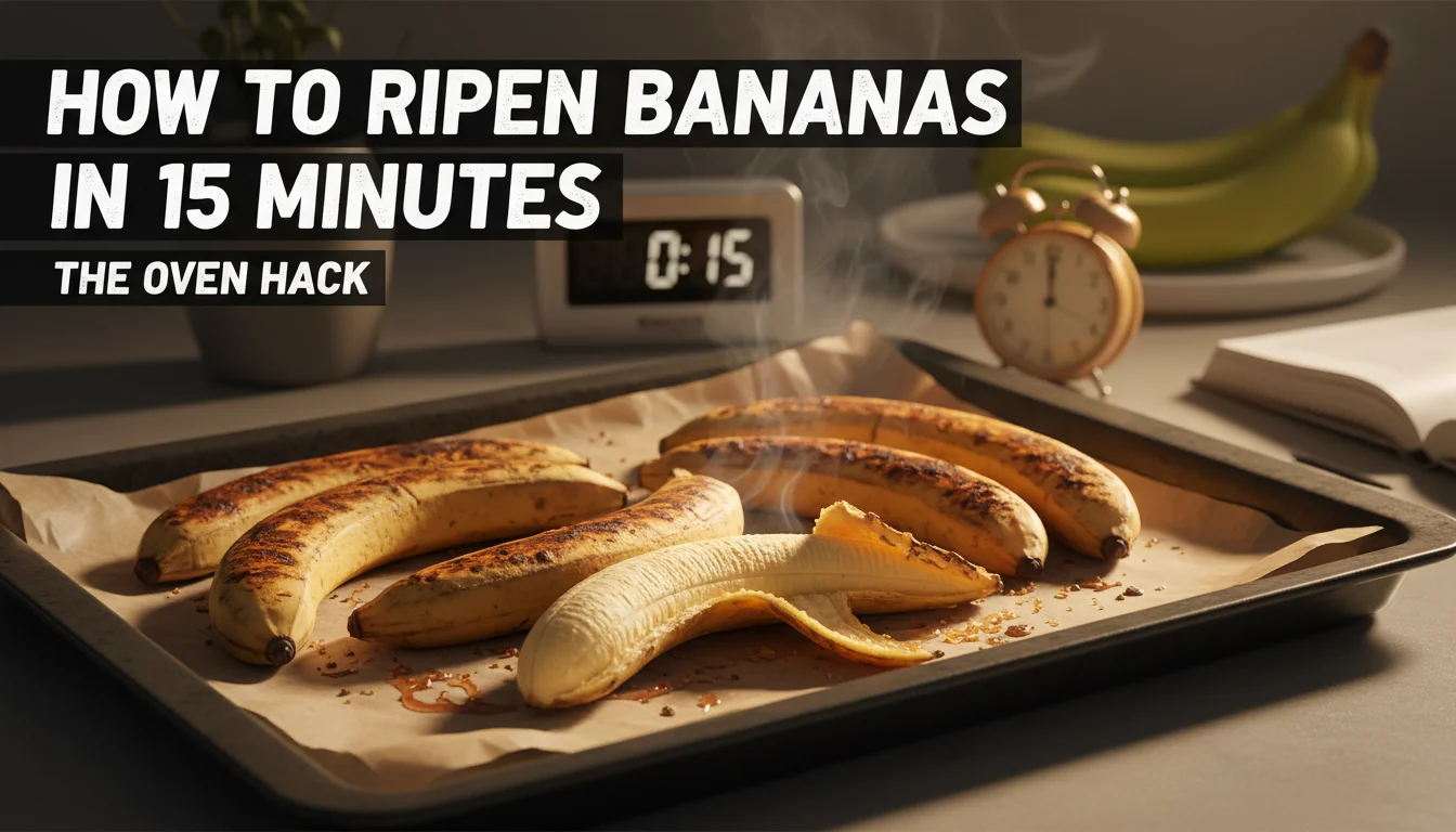 Miracle 15-Minute Ripe Bananas: The Oven Hack That Saves Baking Day